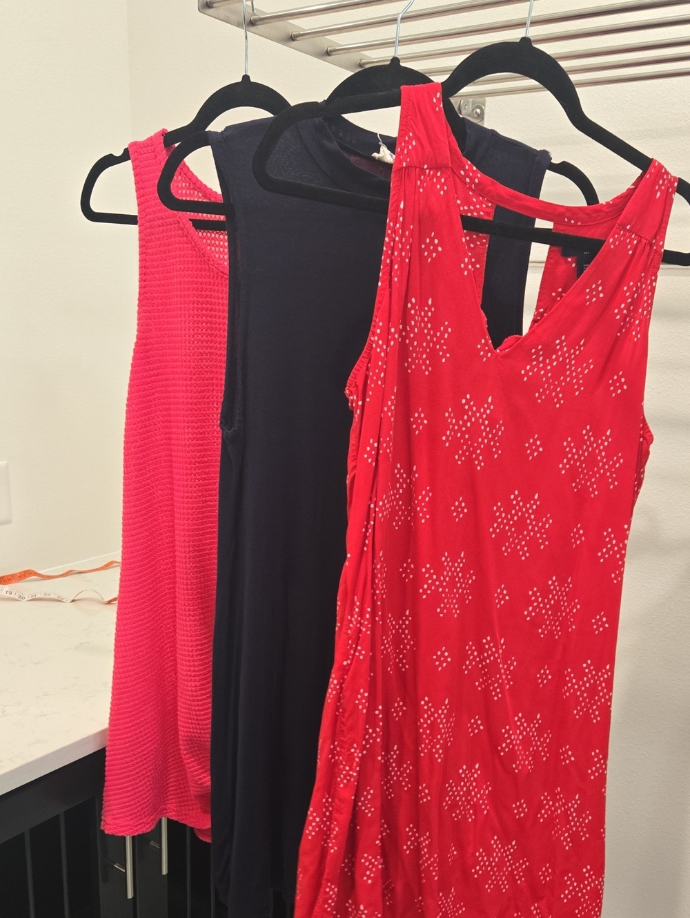 GAP Red and Black Women's Sleeveless Dresses